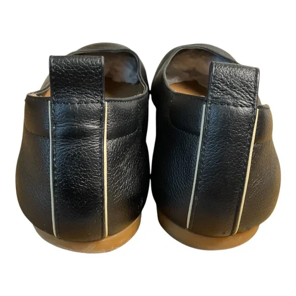 Everlane Black Pebbled Leather Slip-On Ballet Flats - Picture 8 of 11